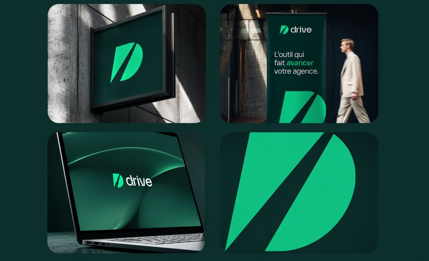 Identité visuelle Drive par Arkn Studio