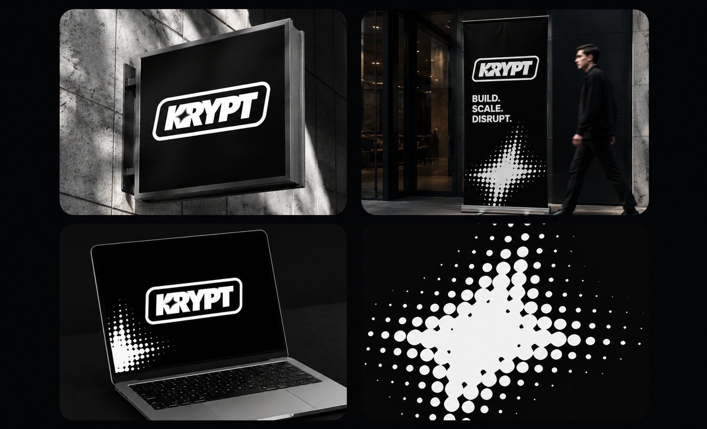 Identité visuelle Krypt par Arkn Studio